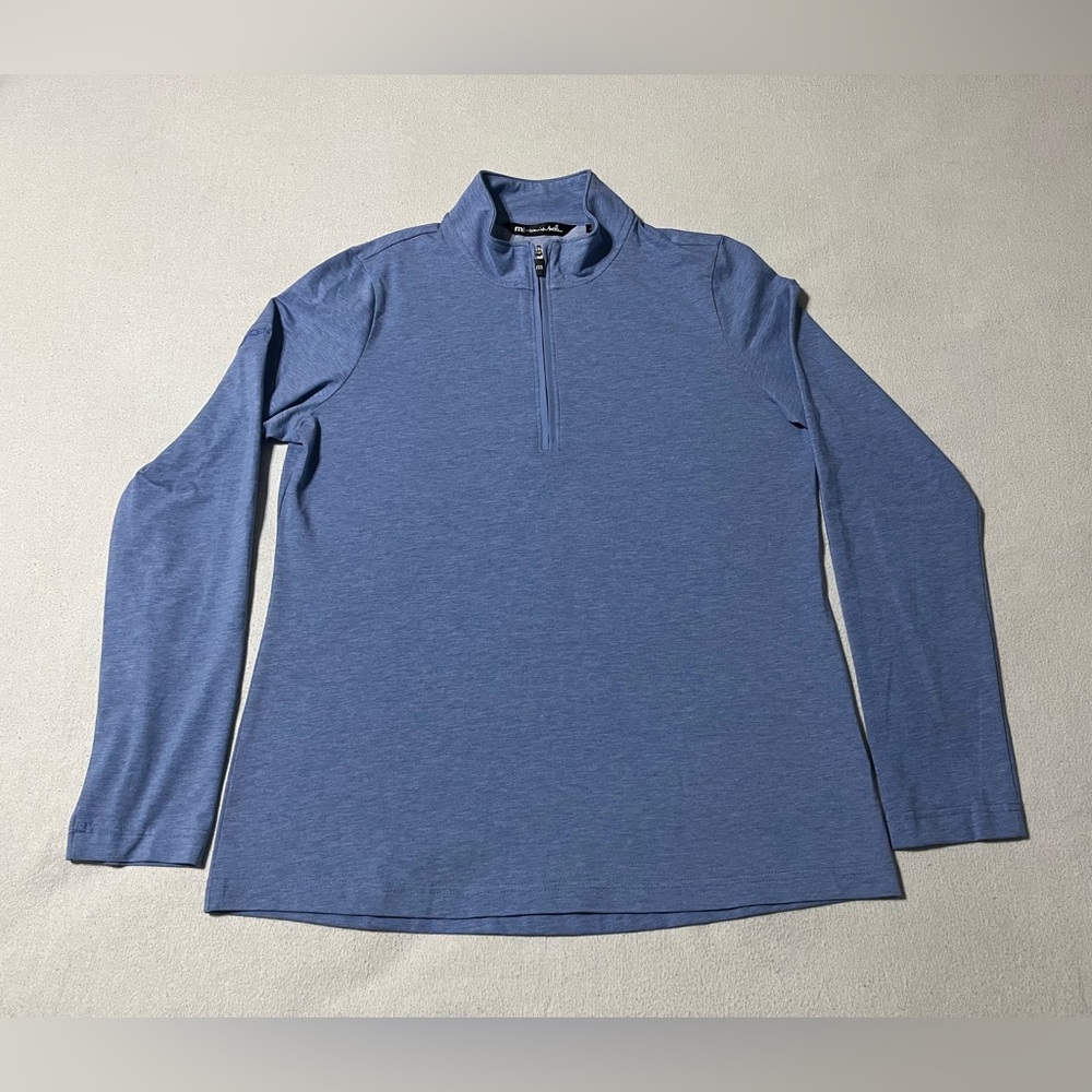 Men's Blue Quarter-Zip Shirt